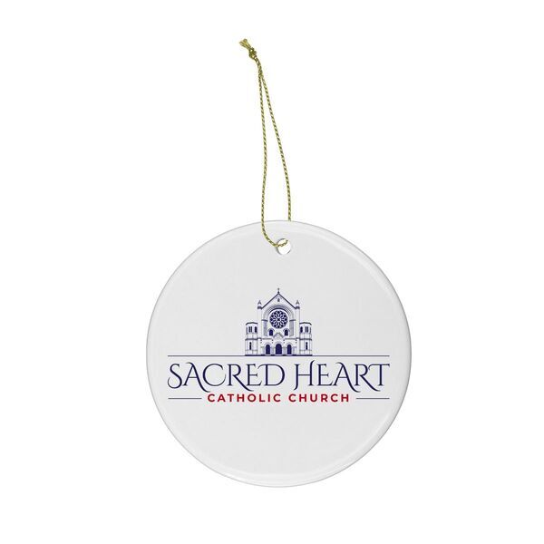 Round Ceramic Holiday Ornament