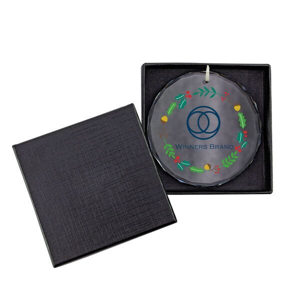 Faceted Glass Holiday Ornament