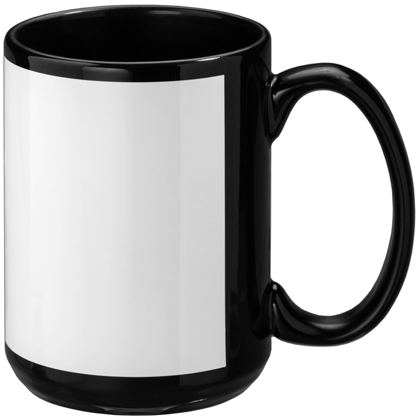 SimpliColor Black Ceramic Mug, 15oz.