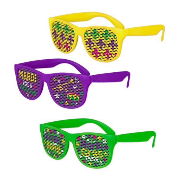 Mardi Gras Art Pinhole Sunglasses
