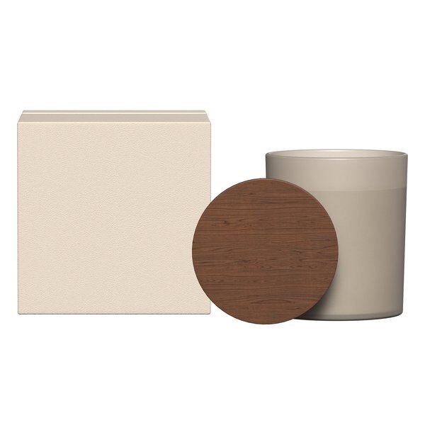 Summit Glass Candle w/ Acacia Wood Lid