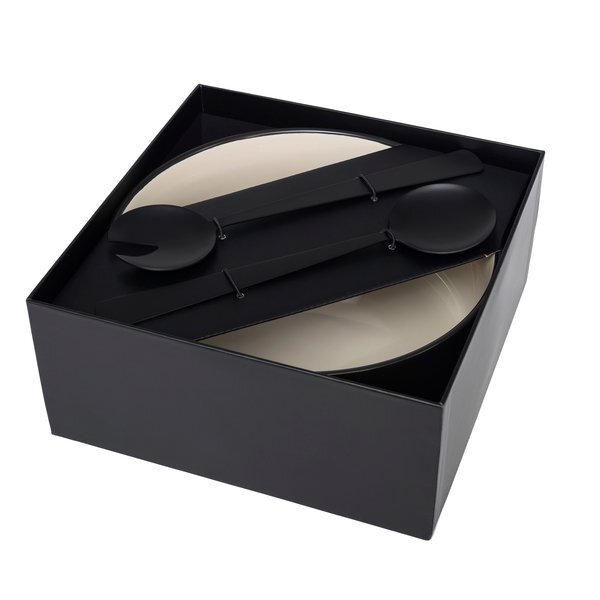 Solstice Porcelain Bowl & Serving Utensil Set