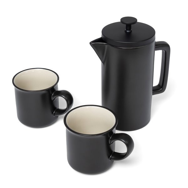Highland Porcelain French Press Coffee Set