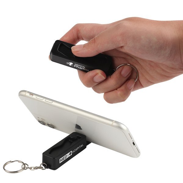 Contour Phone Stand Key Chain w/ Finger Fidget