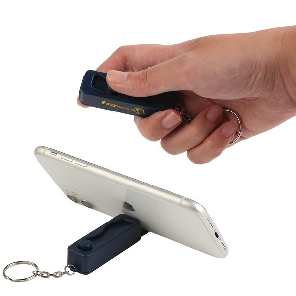 Contour Phone Stand Key Chain w/ Finger Fidget