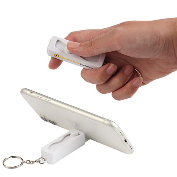 Contour Phone Stand Key Chain w/ Finger Fidget