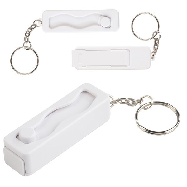 Contour Phone Stand Key Chain w/ Finger Fidget