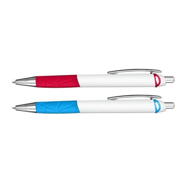 Galaxy Retractable Ballpoint Pen w/Rubber Grip