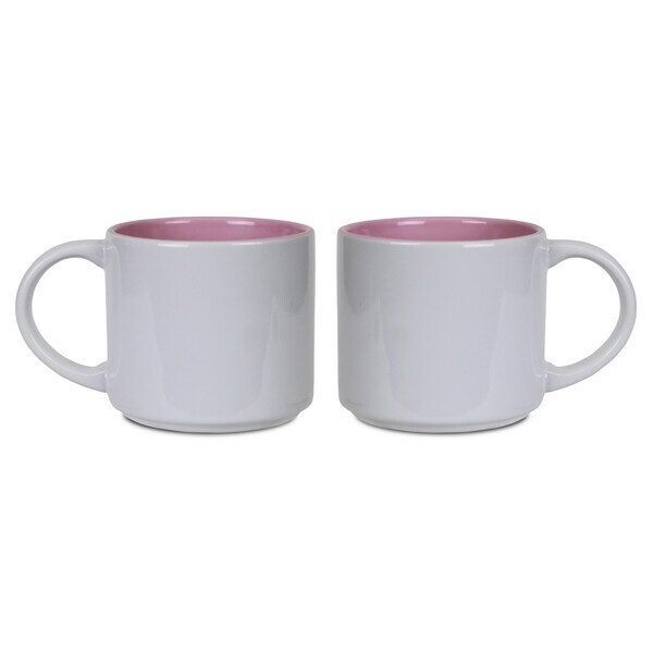 Metro Two Tone Gloss Ceramic Mug, 14oz.