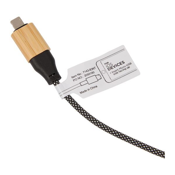 FSC® 100% Bamboo 5-in-1 100W Laptop Charging Cable