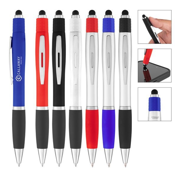 Satin Stylus rABS Pen w/ Spin Top