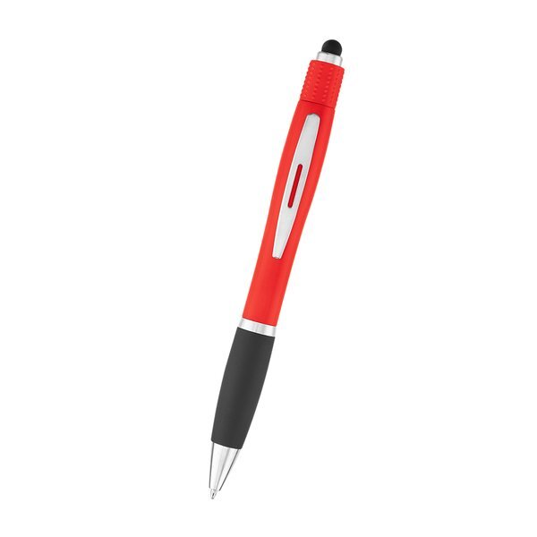 Satin Stylus rABS Pen w/ Spin Top