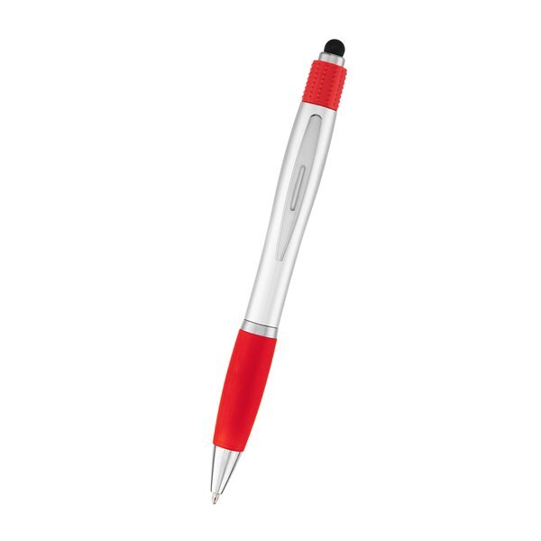 Satin Stylus rABS Pen w/ Spin Top