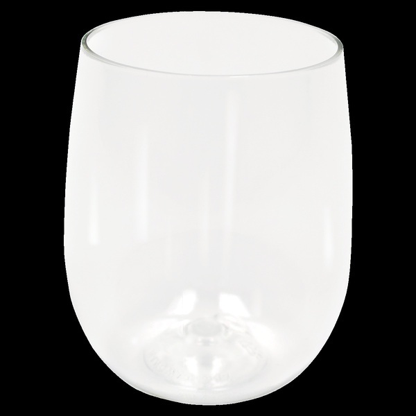 Shatterproof Plastic Full Color Stemless Wine Glass, 12oz.