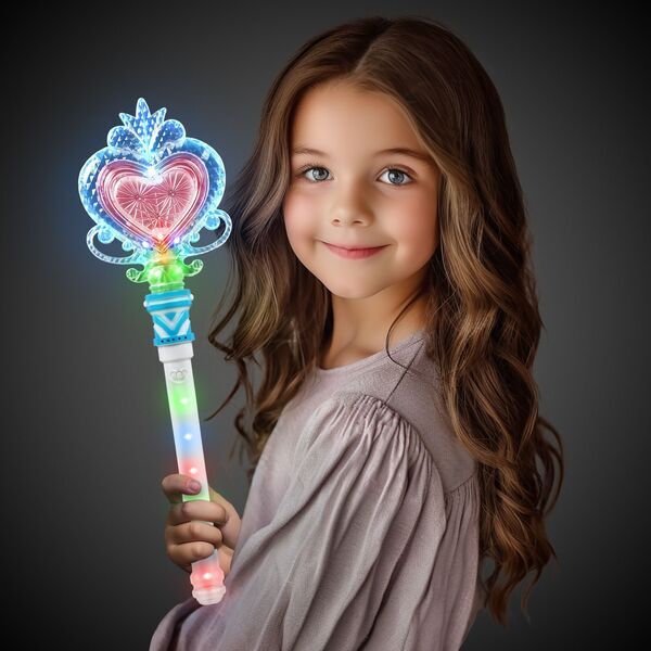 LED Heart Wand w/ Light Up Handle