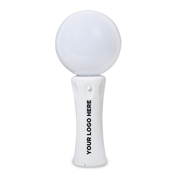 White Orb Light Up Spinner Wand