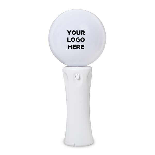 White Orb Light Up Spinner Wand