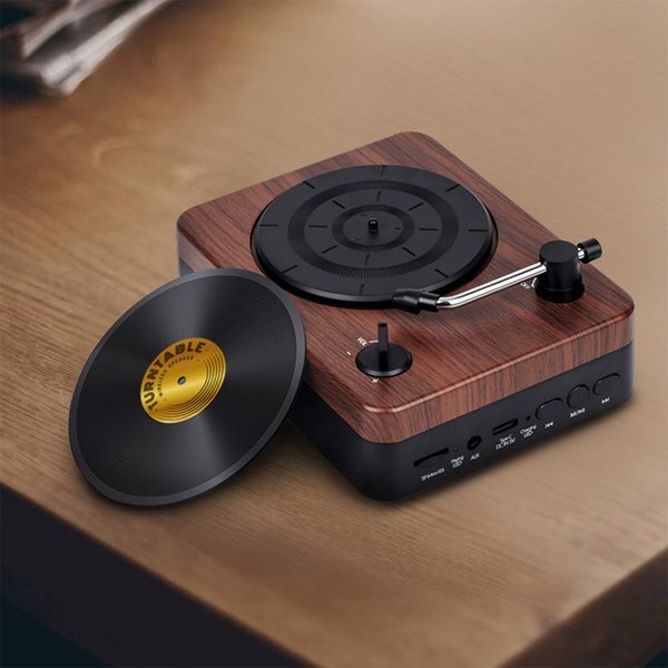 Turntable Wireless Speaker w/ Custom Record Envelope
