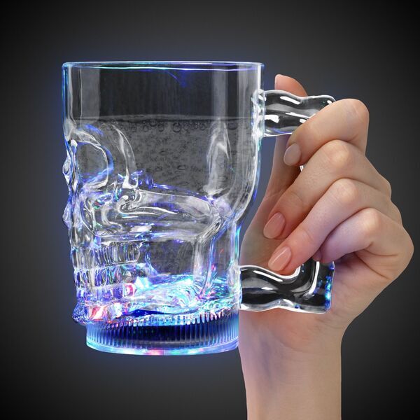 Skull Multi-Color LED Mug, 20oz.