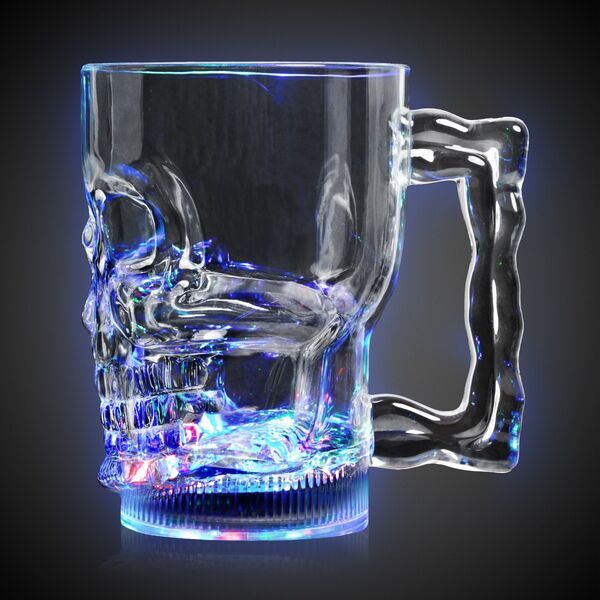 Skull Multi-Color LED Mug, 20oz.