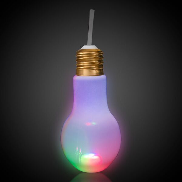 LED Light Bulb Cup w/ Straw, 16oz.
