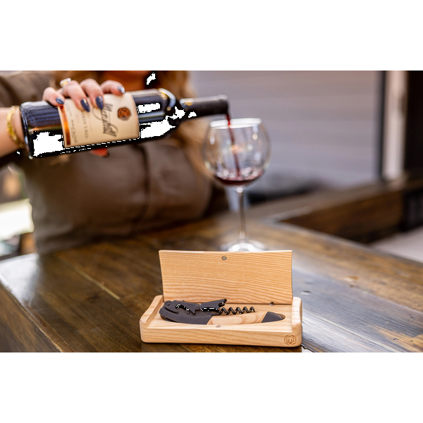 Barolo Waiter-Style Corkscrew in Ashwood Box