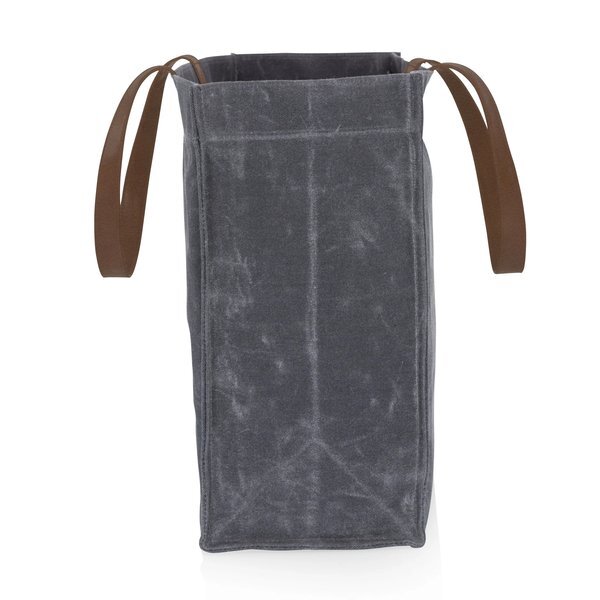 Market Waxed Canvas Tote w/ Leatherette Handles