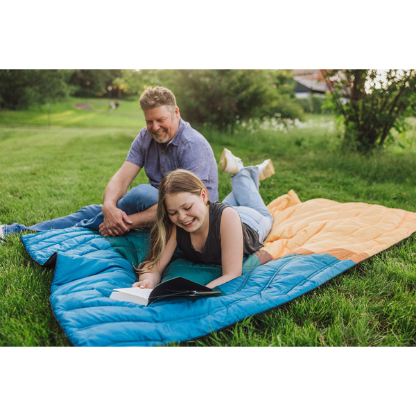 Aura Outdoor Cotton/Poly Puffer Blanket, 79" x 55"