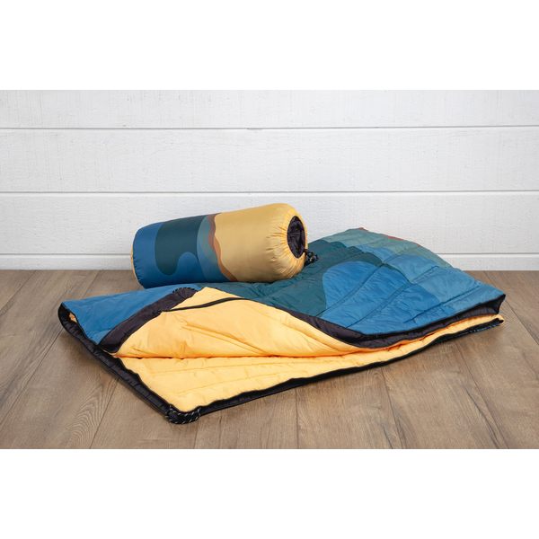 Aura Outdoor Cotton/Poly Puffer Blanket, 79" x 55"