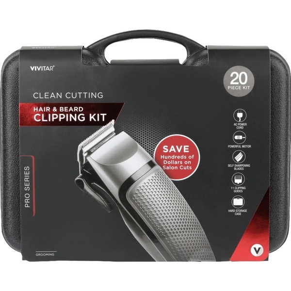Vivitar® 20 Piece Hair & Beard Clipping Kit