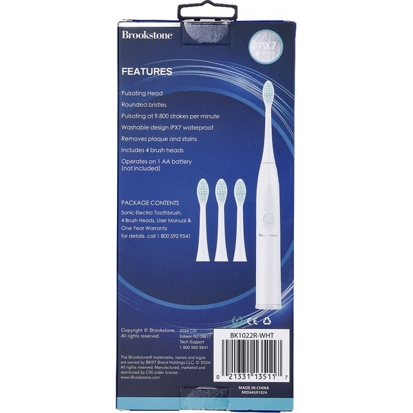 Brookstone® Sonic Electric Toothbrush