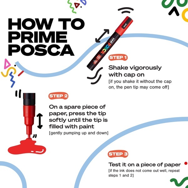POSCA® 8-Piece Soft Fine Marker Set w/ Bag