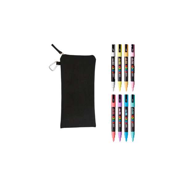 POSCA® 8-Piece Soft Fine Marker Set w/ Bag