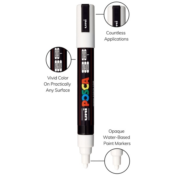 POSCA® 8-Piece Soft Medium Marker Set w/ Bag