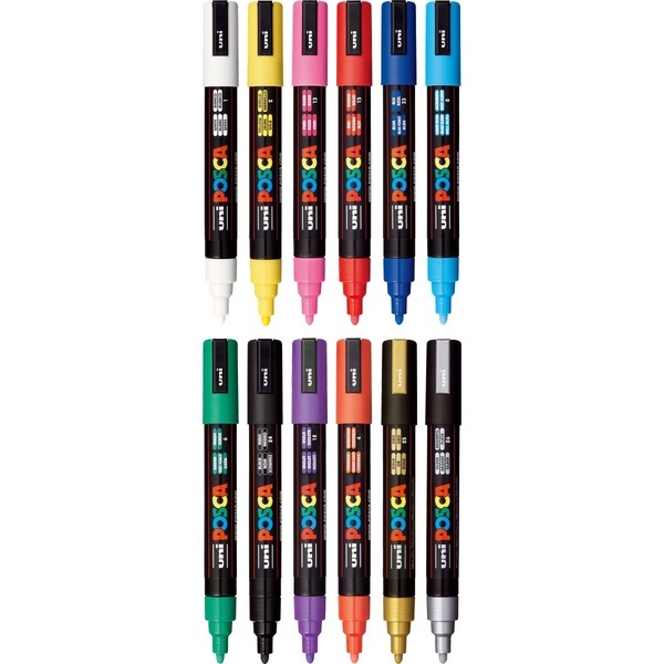 POSCA® 12-Piece Basic Marker Set w/ Bag