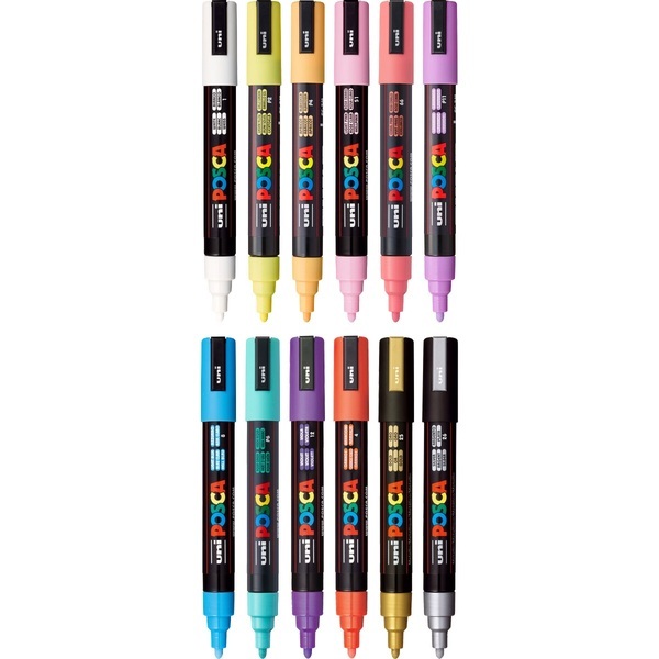 POSCA® 12-Piece Soft Marker Set w/ Bag