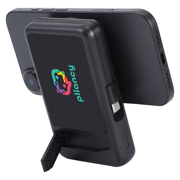 Imperial Light-Up Power Bank w/ Magnetic Wireless Charger, Watch Charger, Stand & Cable, 10000mAH