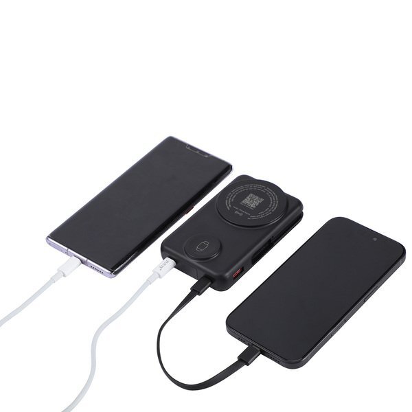 Imperial Light-Up Power Bank w/ Magnetic Wireless Charger, Watch Charger, Stand & Cable, 10000mAH