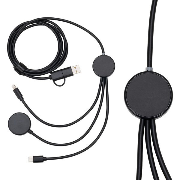Infinity 5-in-1 48" Charging Cable w/ Watch Charger & Light-Up Logo