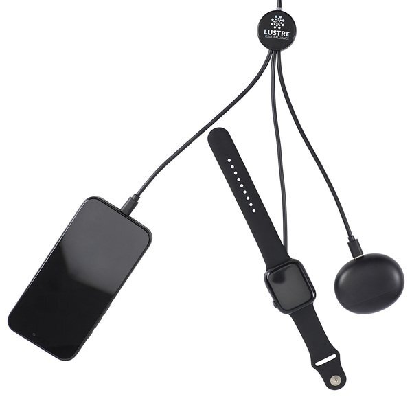 Infinity 5-in-1 48" Charging Cable w/ Watch Charger & Light-Up Logo