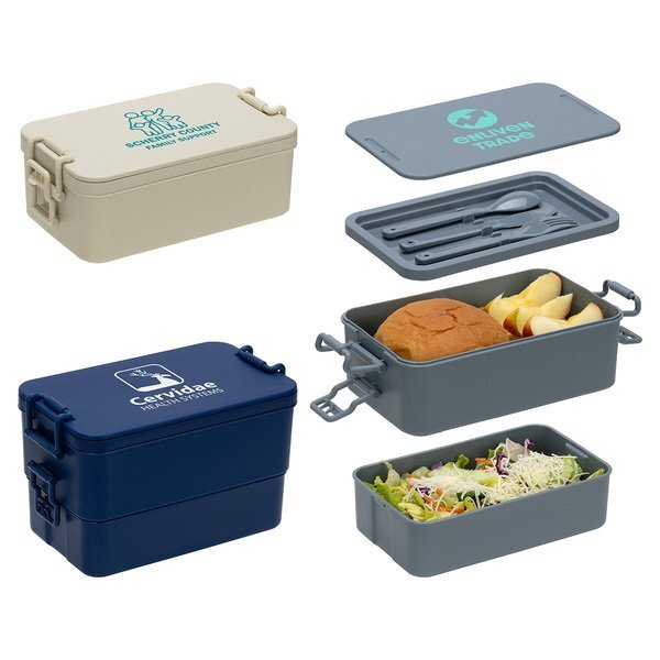 Canteen Stackable Lunch Box w/ Utensils