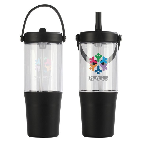 Harbor Recycled Single Wall Tumbler w/ Straw, 40oz.