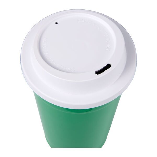 Traveler Double-Wall Travel Tumbler w/ Sip-Through Lid, 16oz.