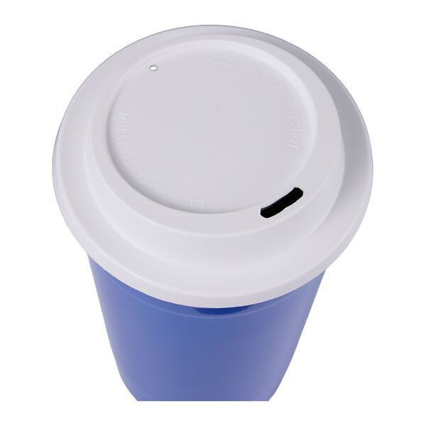 Traveler Double-Wall Travel Tumbler w/ Sip-Through Lid, 16oz.