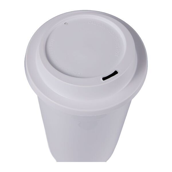 Traveler Double-Wall Travel Tumbler w/ Sip-Through Lid, 16oz.