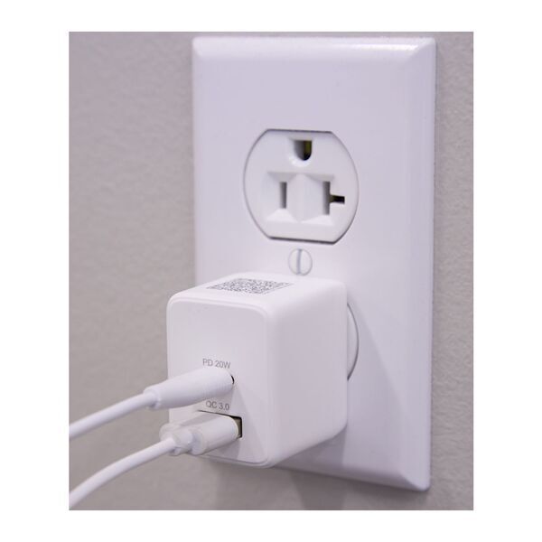 ETL Listed 20W Dual USB-A & C Wall Charger