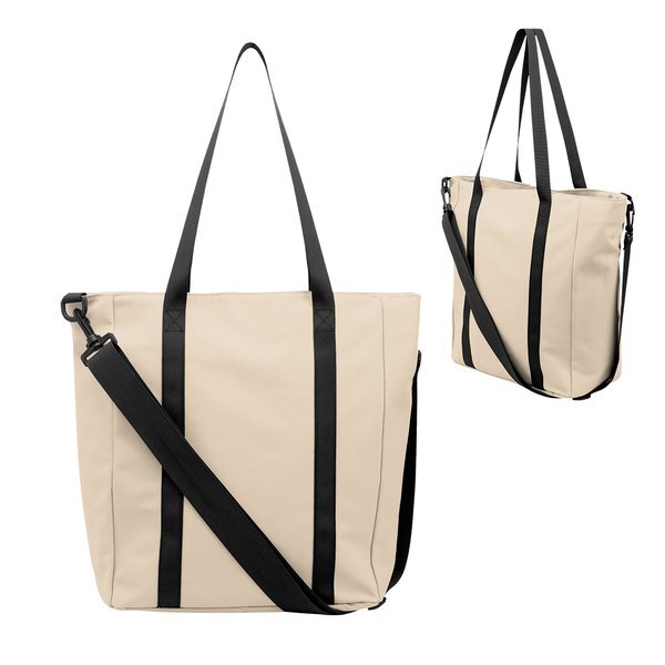 Hudson rPET Leatherette Tote Bag