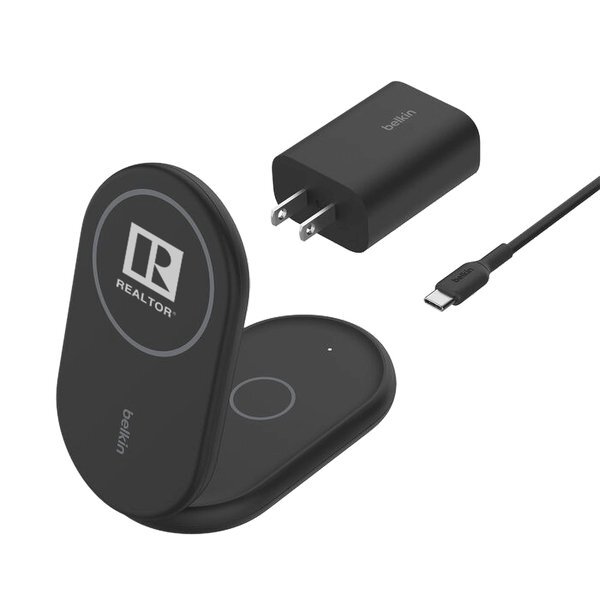 Belkin® Boostcharge 2-in-1 Magnetic Foldable Wireless Charger