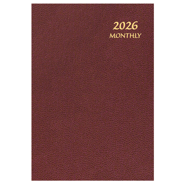 Skivertex Monthly Planner, Saddle Stitched, 7" x 10"