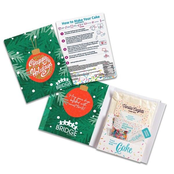 InstaCake Holiday Cake in Greeting Card